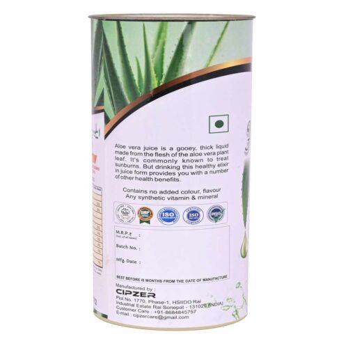 Cipzer aloe vera juce side