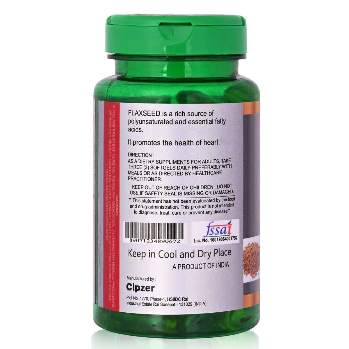 Flaxseed Softgel Capsule