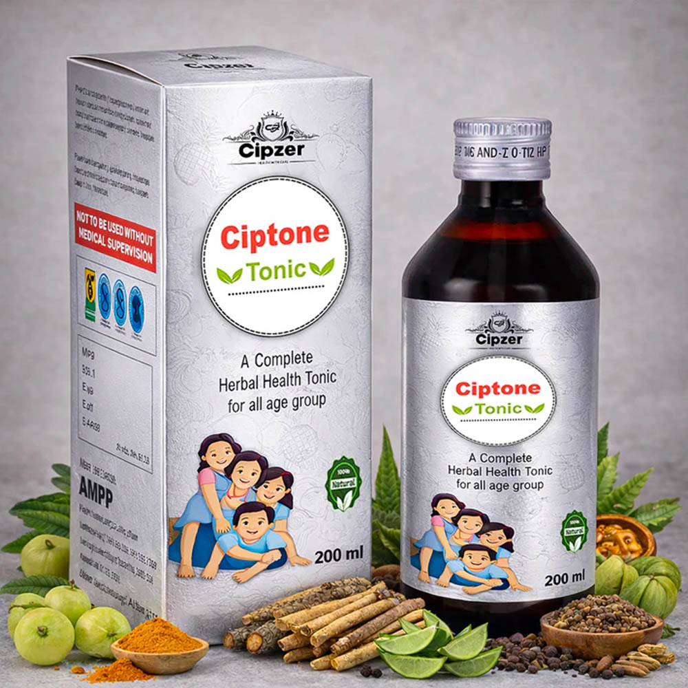 Ciptone Syrup 200 ml | Ayurvedic Appetite Booster | Digestive Health, Energy & Immunity Support