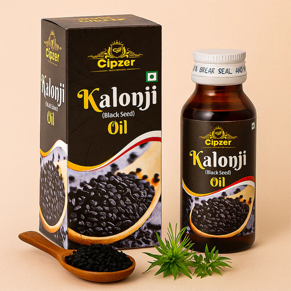 Cipzer Kalonji (Black Seed) Oil 50ml | Pure Herbal Oil for Hair, Skin & Wellness
