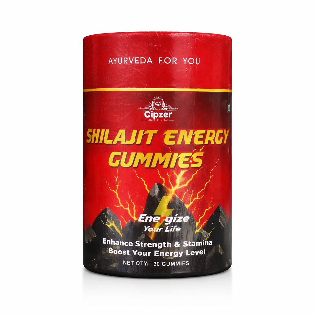 Cipzer Shilajit Energy Gummies – Natural Stamina, Strength & Daily Energy Booster