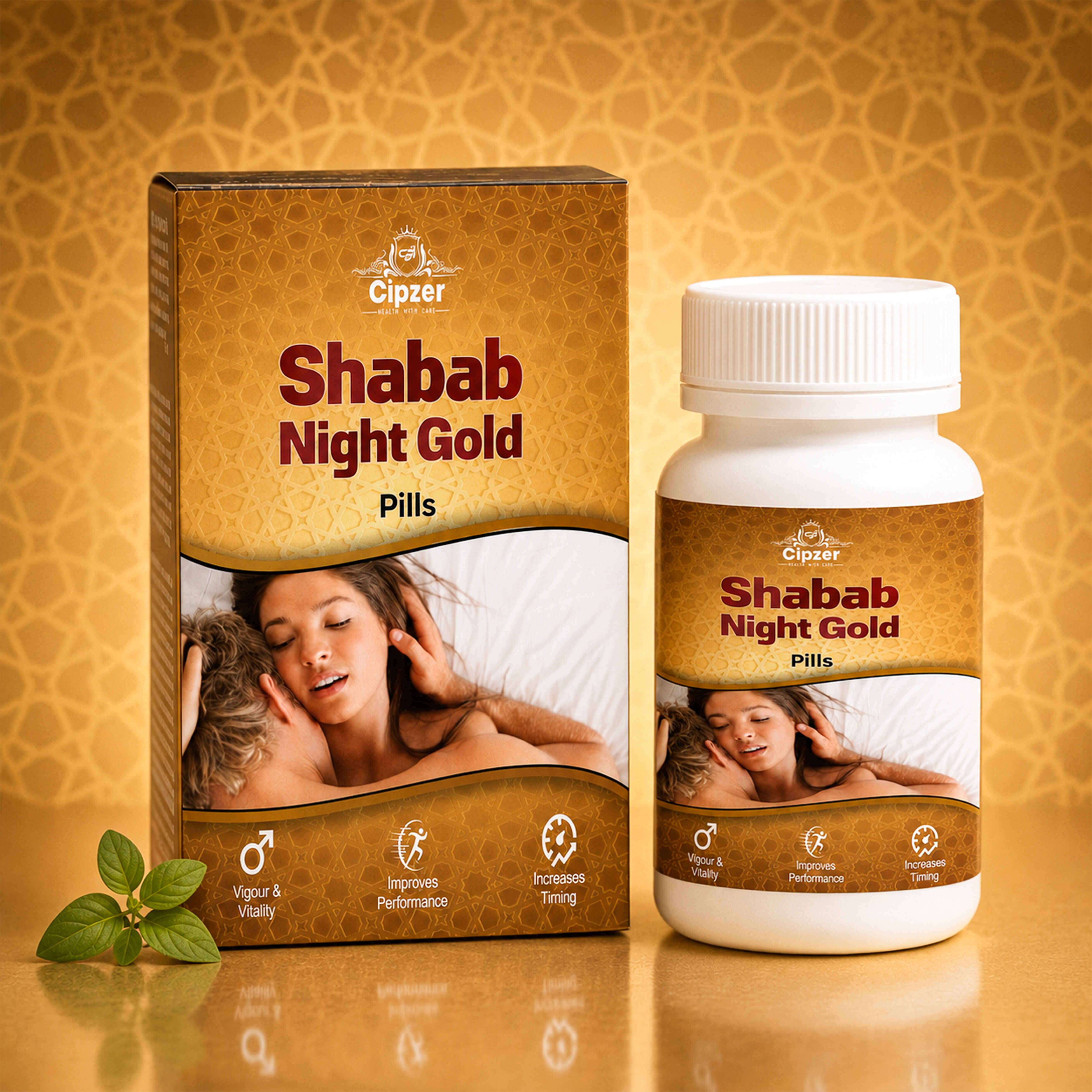 Cipzer Shabab Night Gold Pills | Unani Vigour & Vitality Supplement | Helps Improve Performance – 10 Pills
